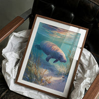 Gentle Giant Glides Through Crystal Waters