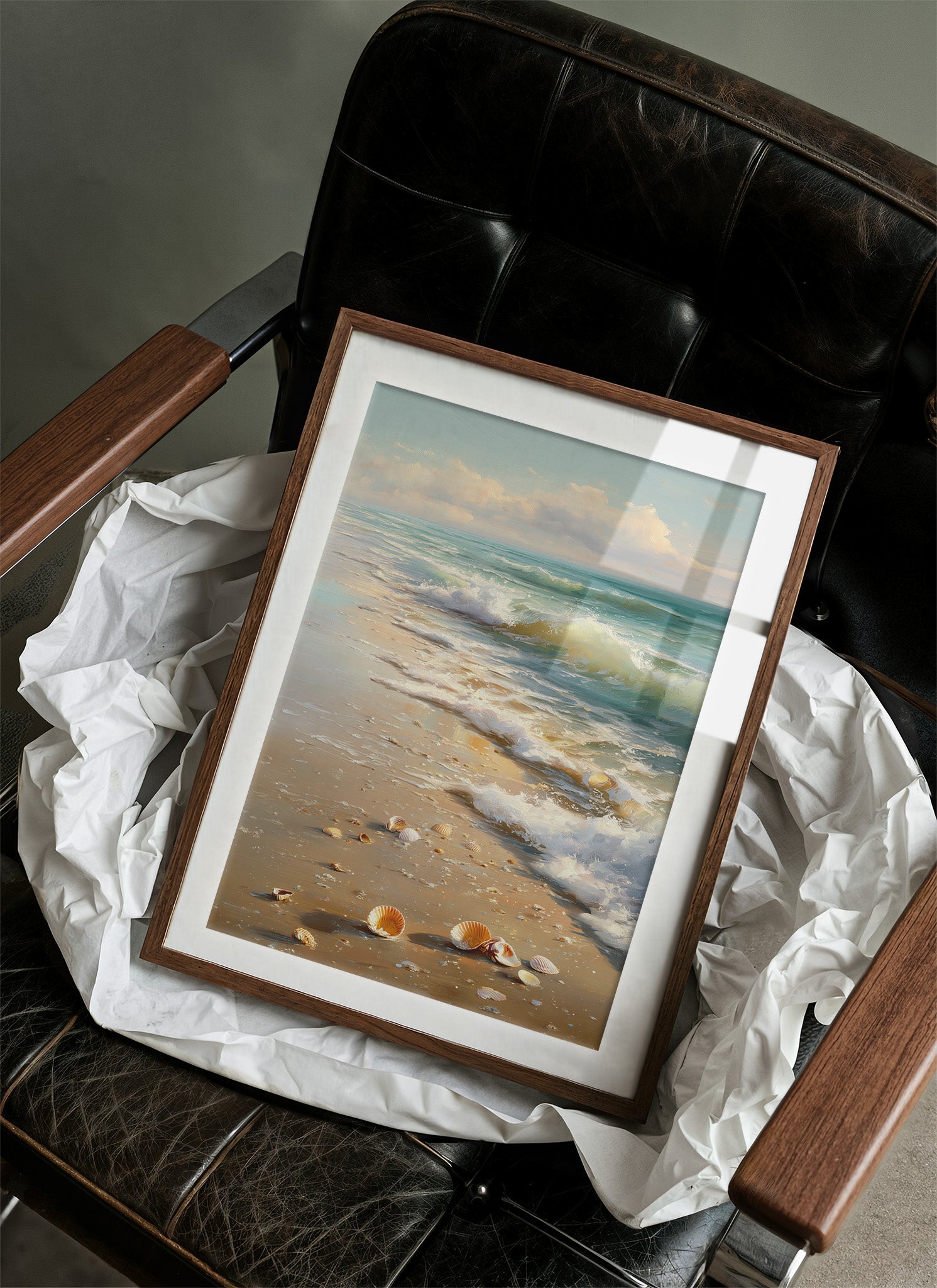 Shoreline Whispers Beneath Azure Skies