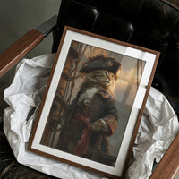 Feline Captain Navigates Golden Seas