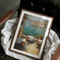 Mediterranean Terrace Awaits Twilight