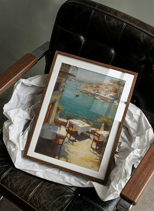 Mediterranean Terrace Awaits Twilight