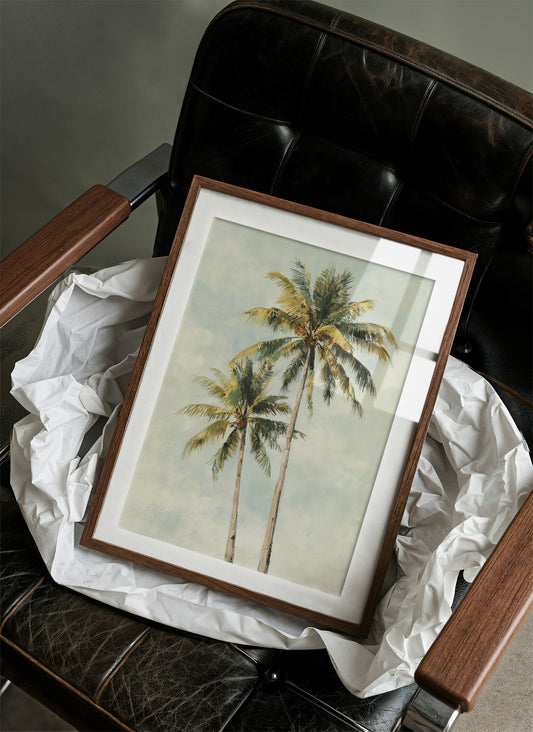 Coastal Whispers Against Mint Sky