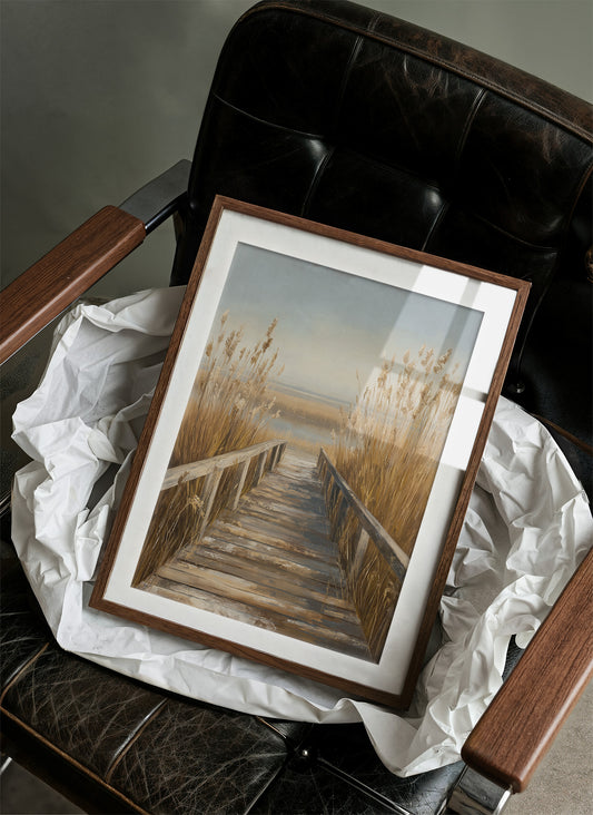 Shoreline Whispers Through Golden Reeds