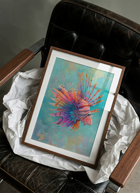 Vibrant Spines Pierce Aqua Depths