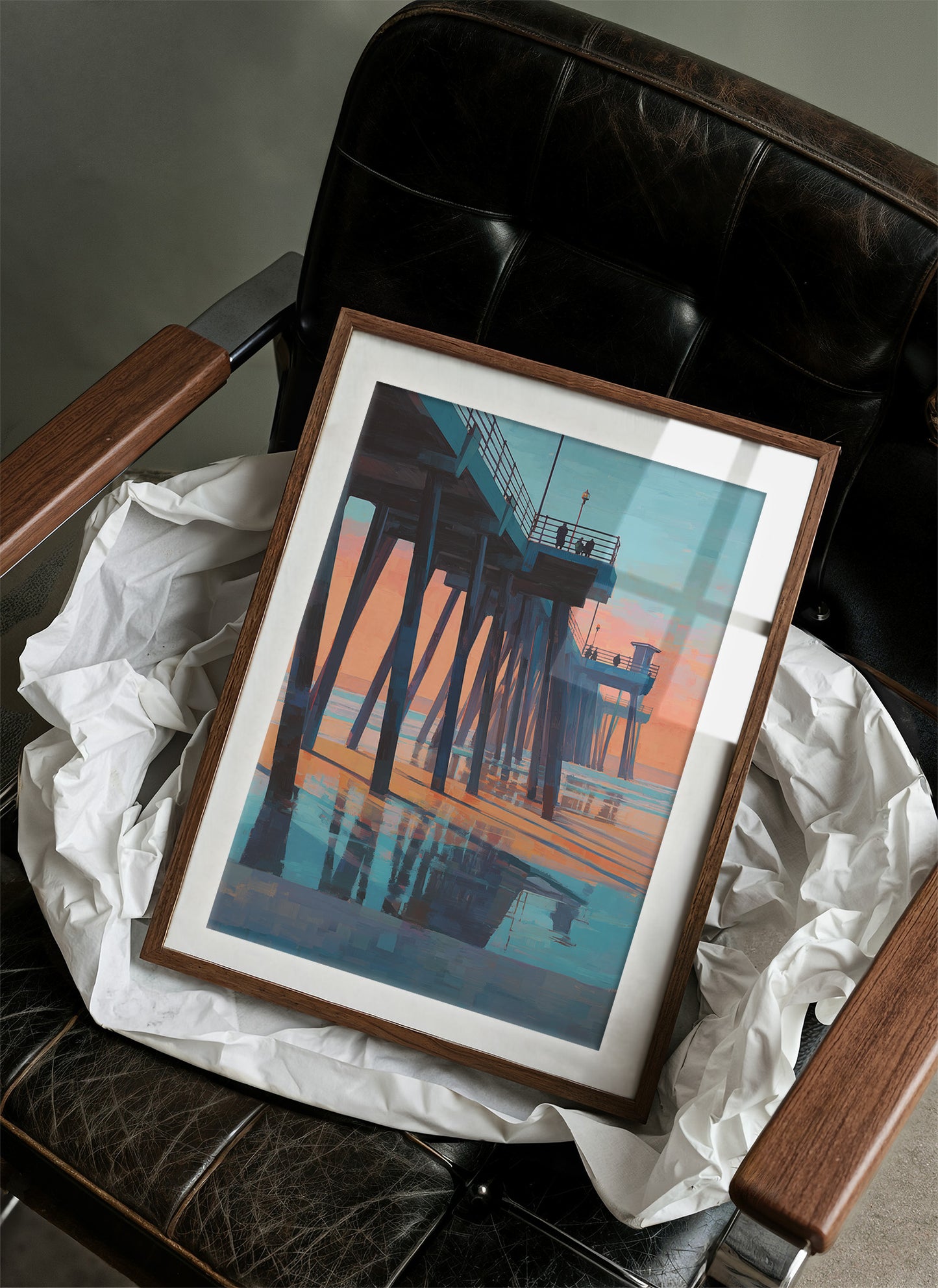 Twilight Whispers Beneath The Pier