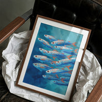 Azure Current Carries Speckled Voyagers