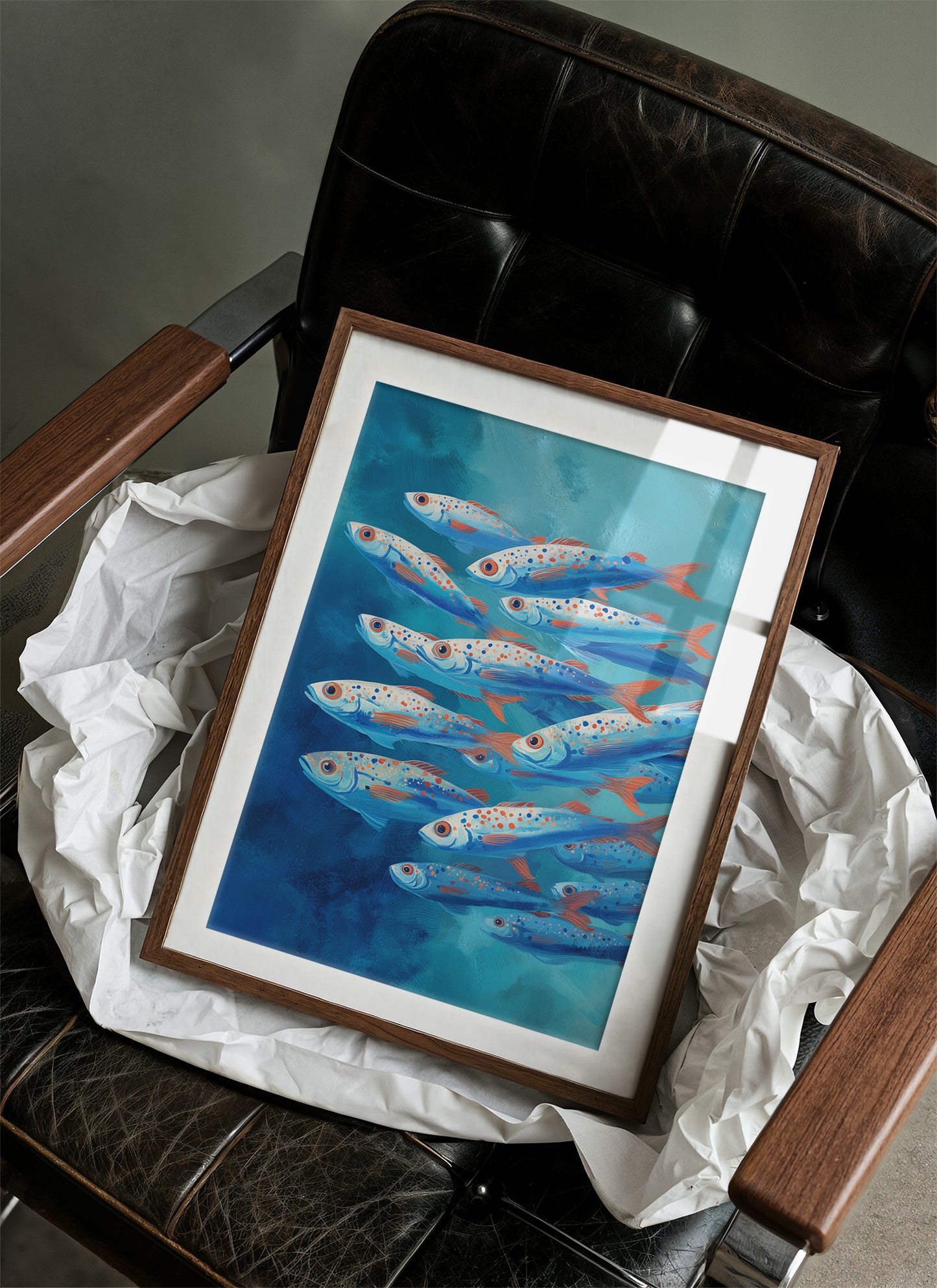 Azure Current Carries Speckled Voyagers