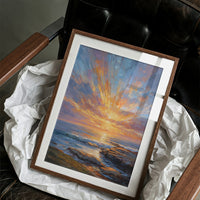 Coastal Symphony in Amber Light