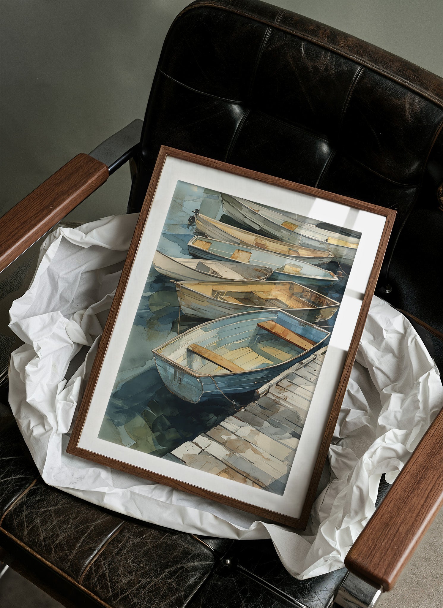 Harbor Whispers in Weathered Wood