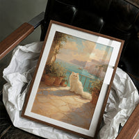 Mediterranean Guardian Basks in Coastal Light