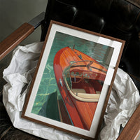 Mahogany Glides Through Emerald Waters