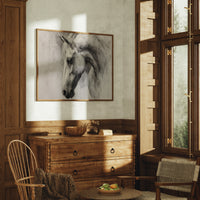 Equine Elegance in Charcoal Whispers