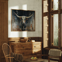 Majestic Horns Against Abstract Shadows