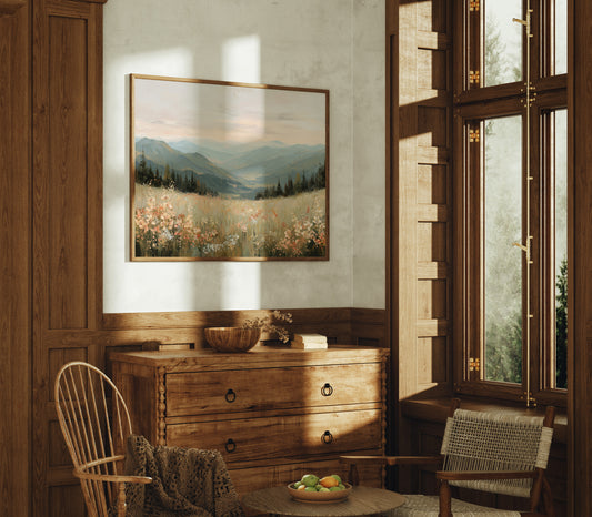 Wildflower Valley Breathes Morning Mist