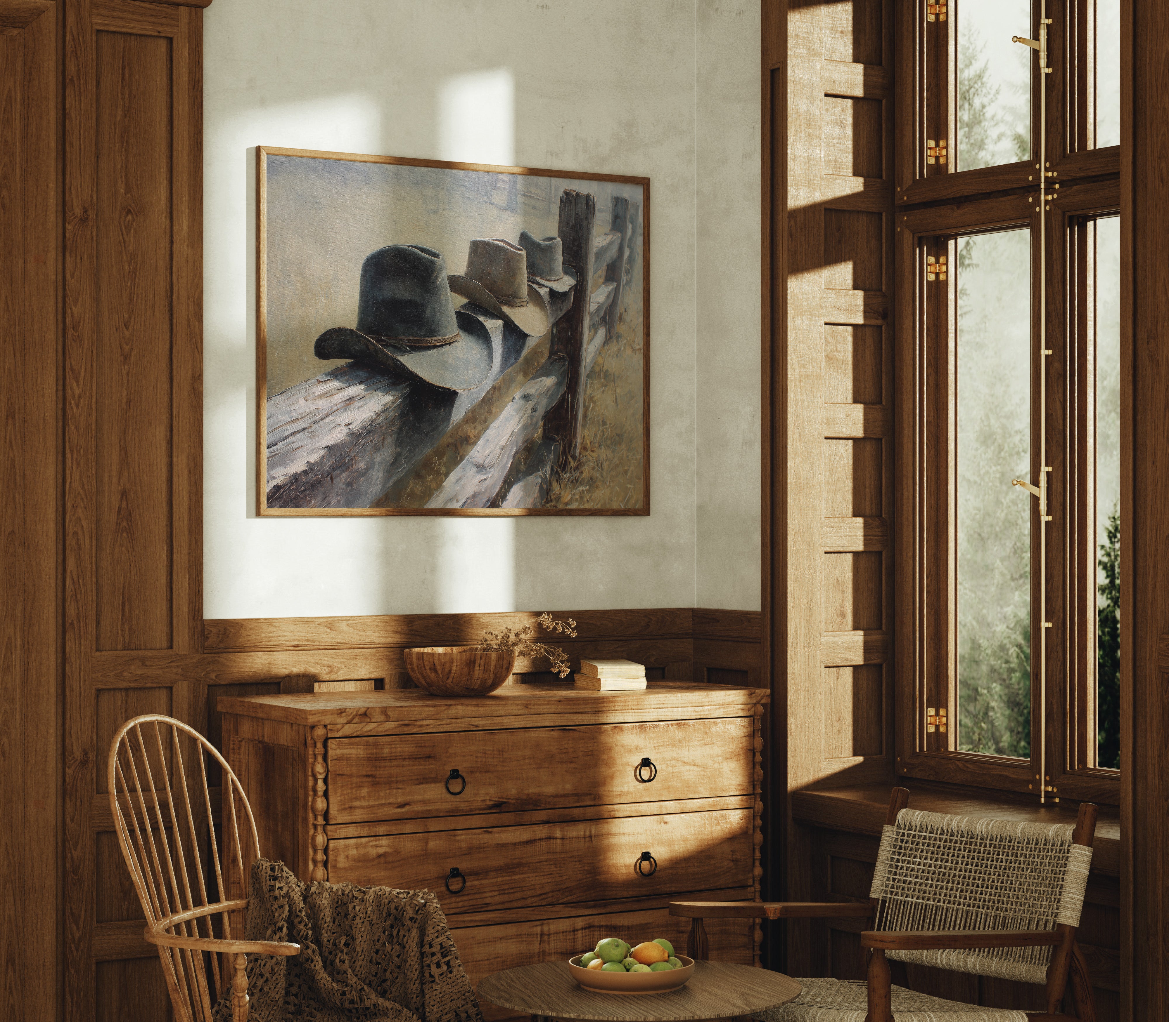 Weathered Legacy: Cowboy Hats at Rest