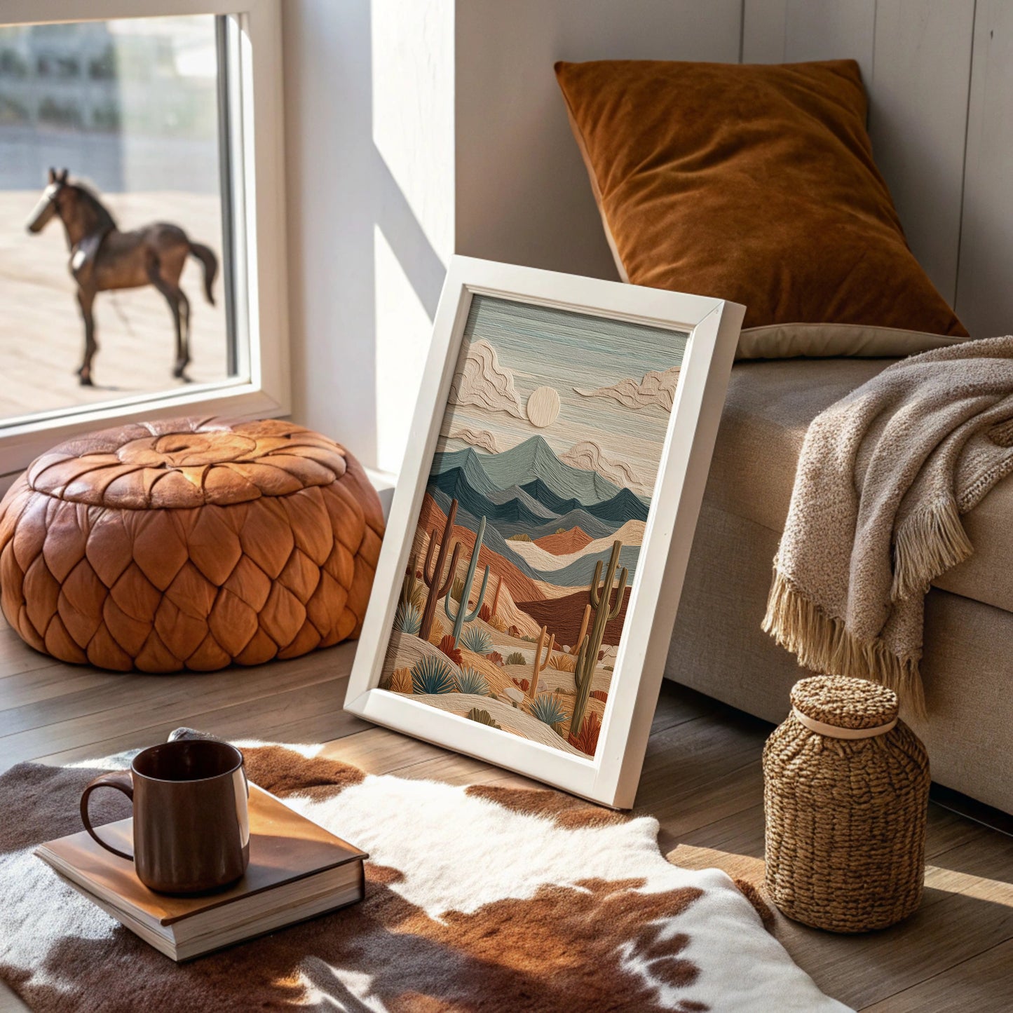 Desert Symphony in Textured Relief