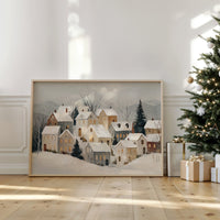 Silent Village Under Winter's Veil