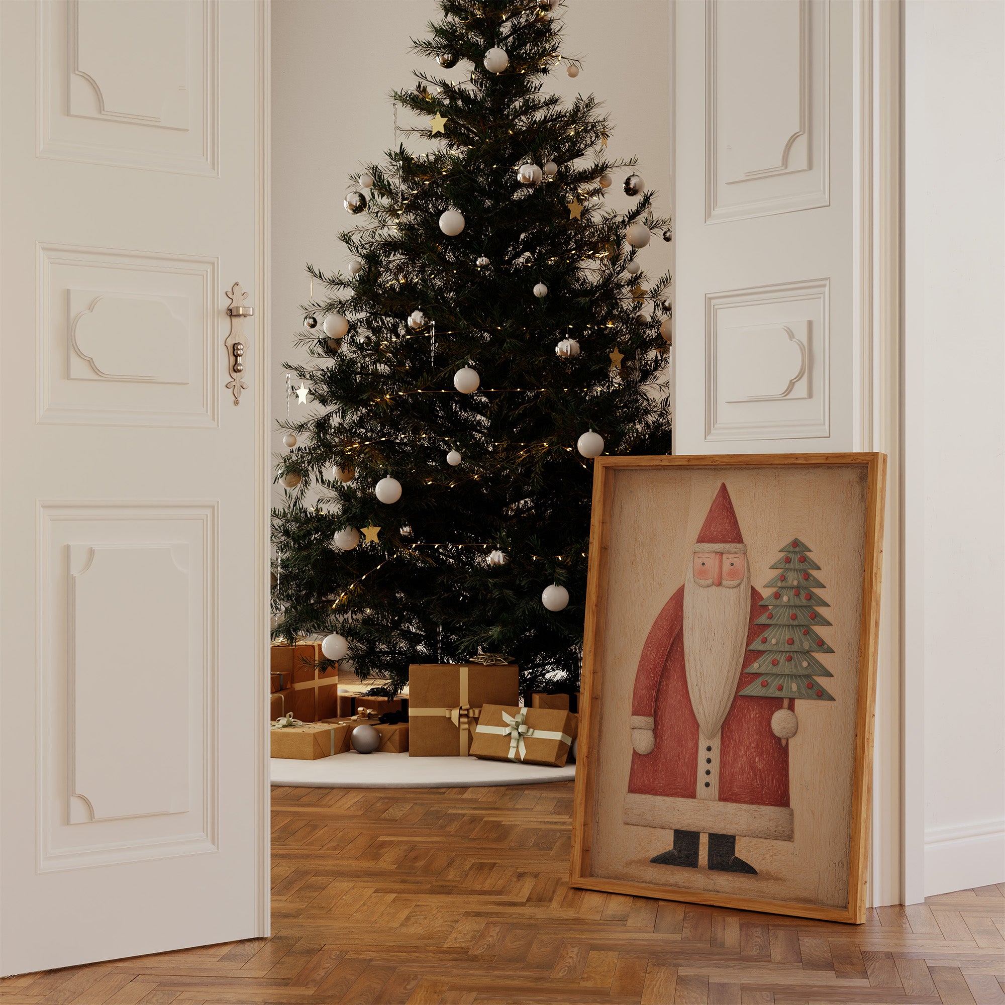 Whimsical Santa of Yuletide Traditions