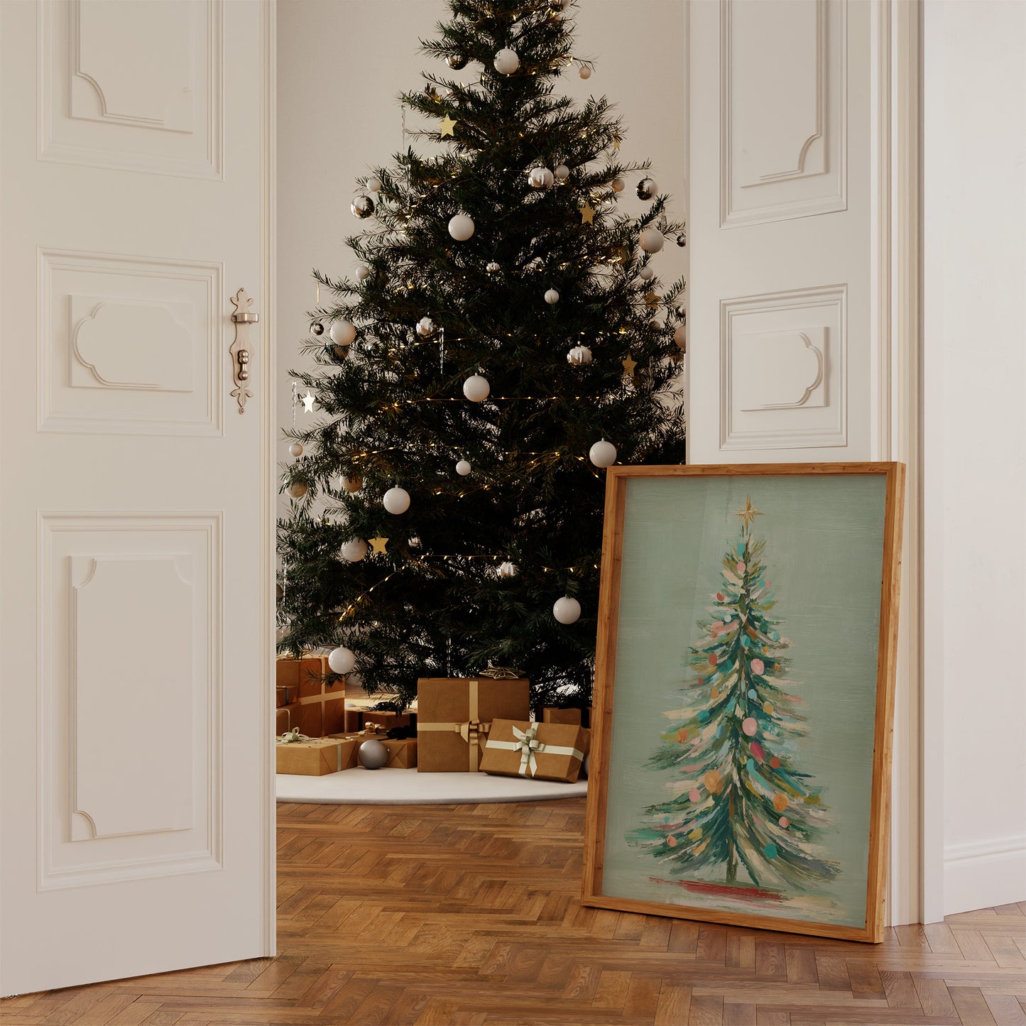 Pastel Evergreen: A Holiday Symphony