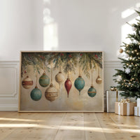 Evergreen Symphony of Vintage Ornaments