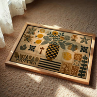 Checkered Vessel Holds Folk Garden Memories