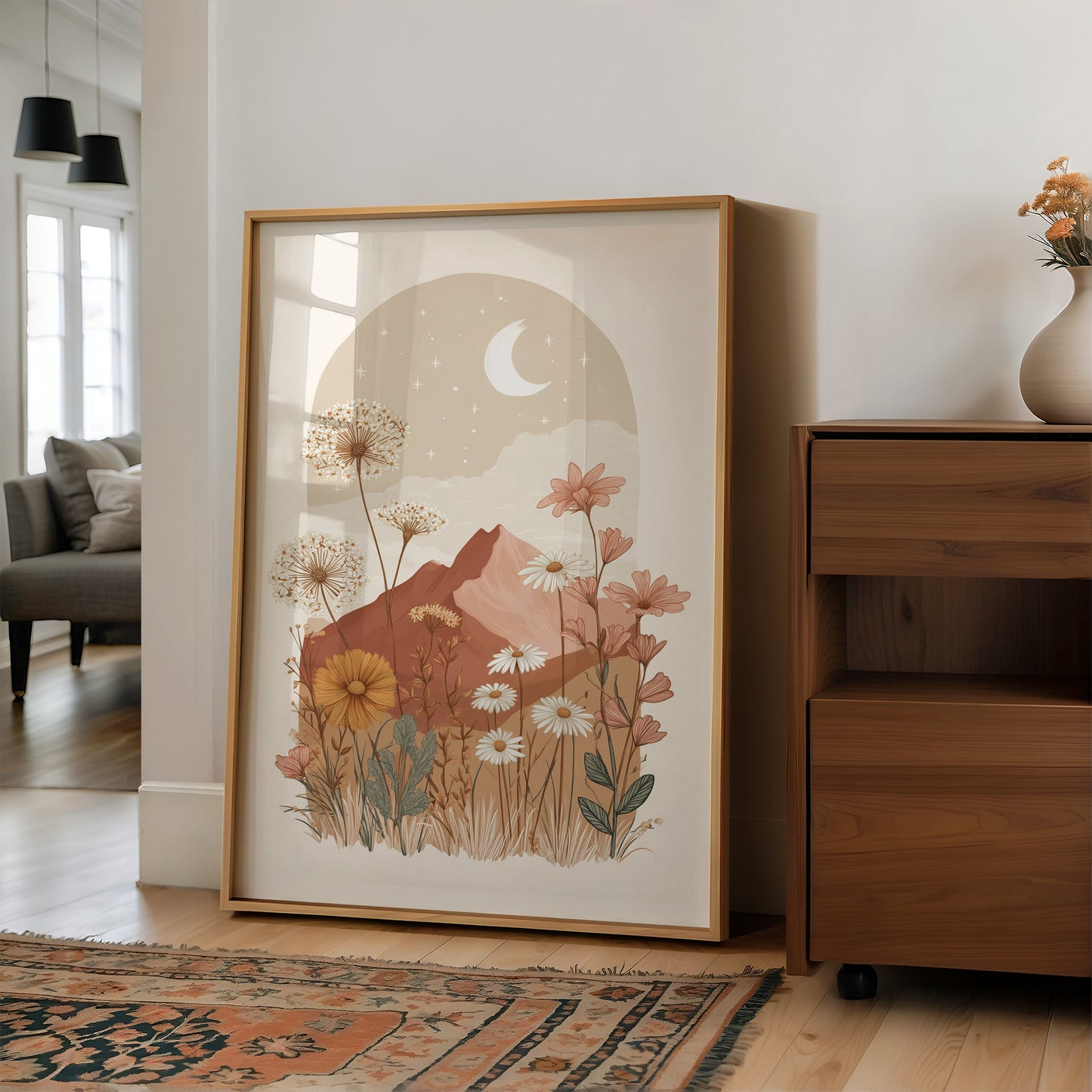 Moonlit Meadow's Terracotta Dreams