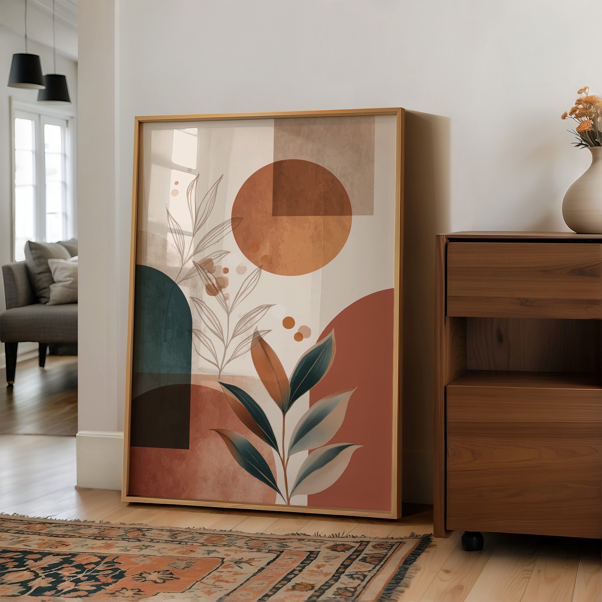 Terracotta Dreams in Abstract Harmony
