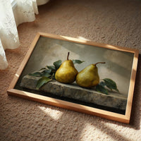 Golden Pears in Quiet Conversation