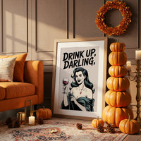 Vintage Vamp Toasts The Night