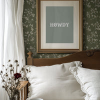 Howdy Western Minimalist in Green