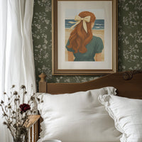 Copper Waves Meet Ocean Blue