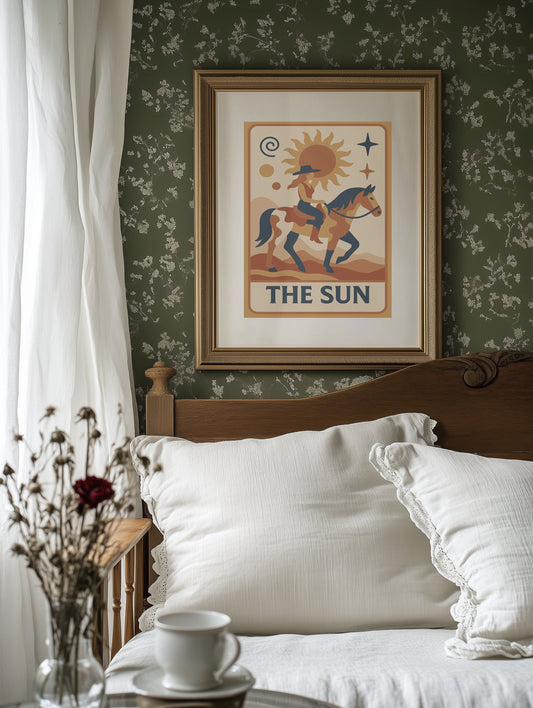 Desert Rider Under Cosmic Light