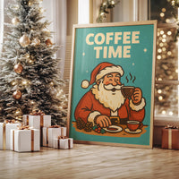 Santa Sips Before Morning Rush