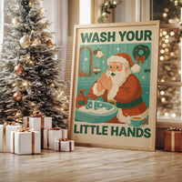 Retro Santa's Hygiene Reminder