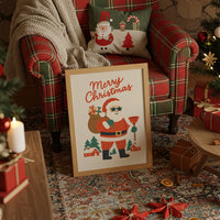 Retro Santa Brings Holiday Cheer