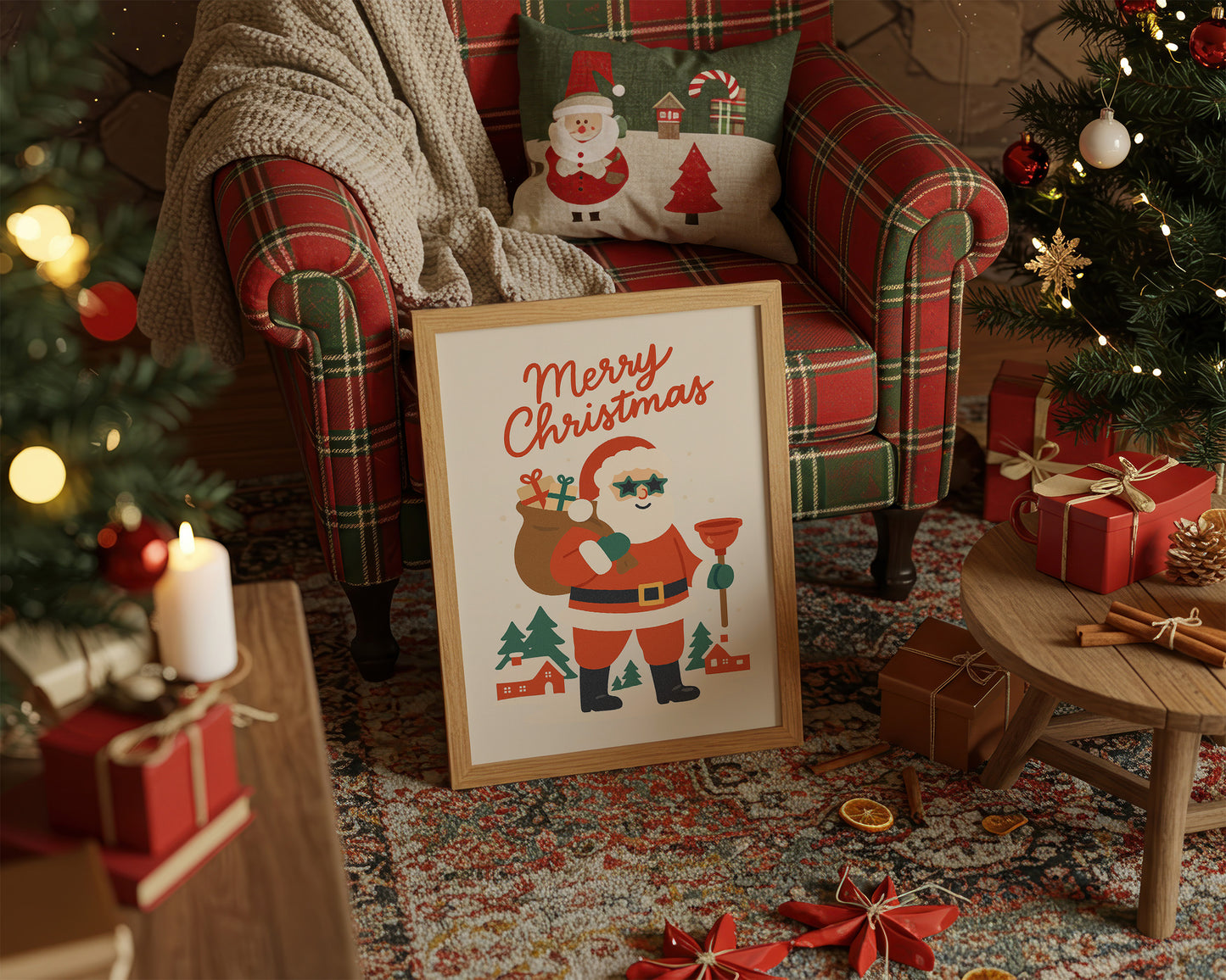 Retro Santa Brings Holiday Cheer