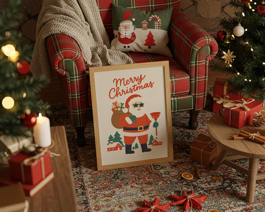 Retro Santa Brings Holiday Cheer