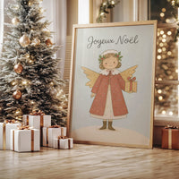 French Holiday Angel Brings Gifts