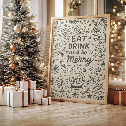 Holiday Cheer In Simple Lines