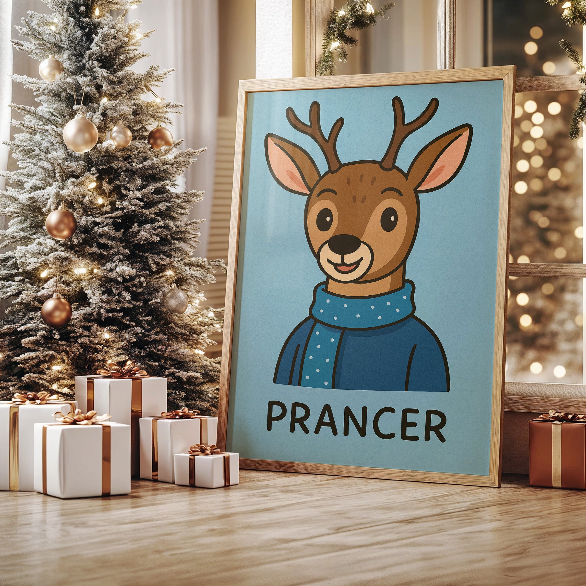 Reindeer Wears Winter's Joy