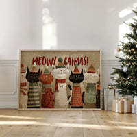 Feline Choir Sings Winter Joy