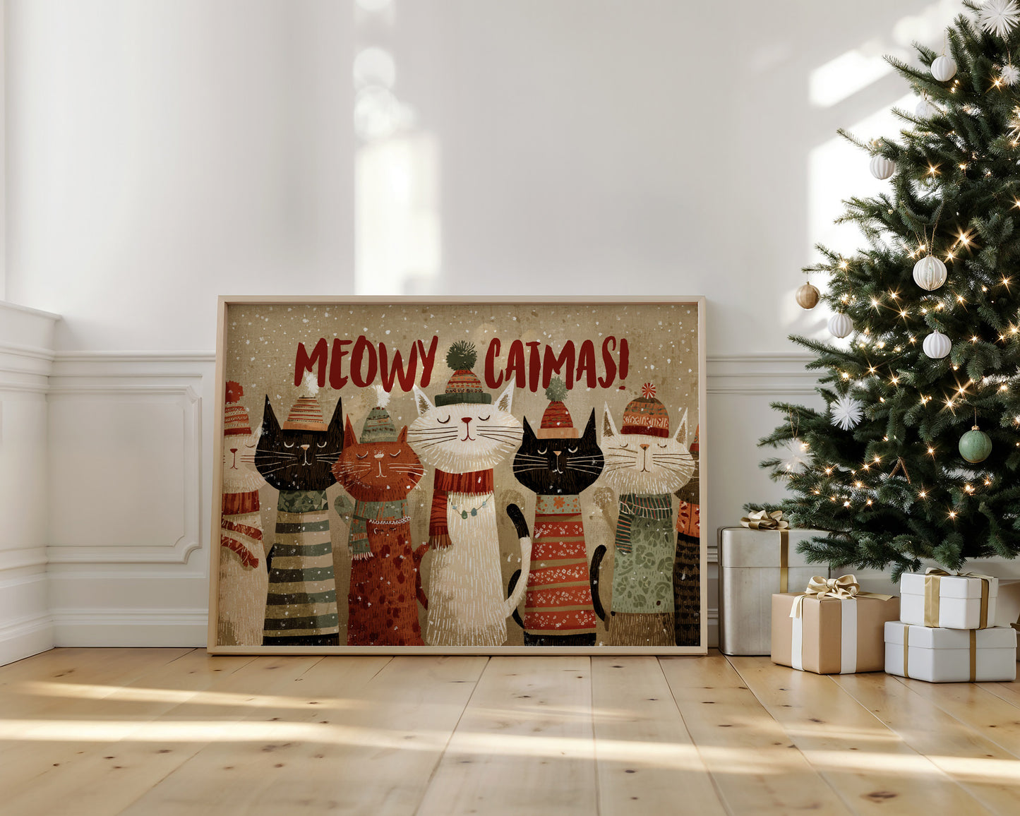 Feline Choir Sings Winter Joy