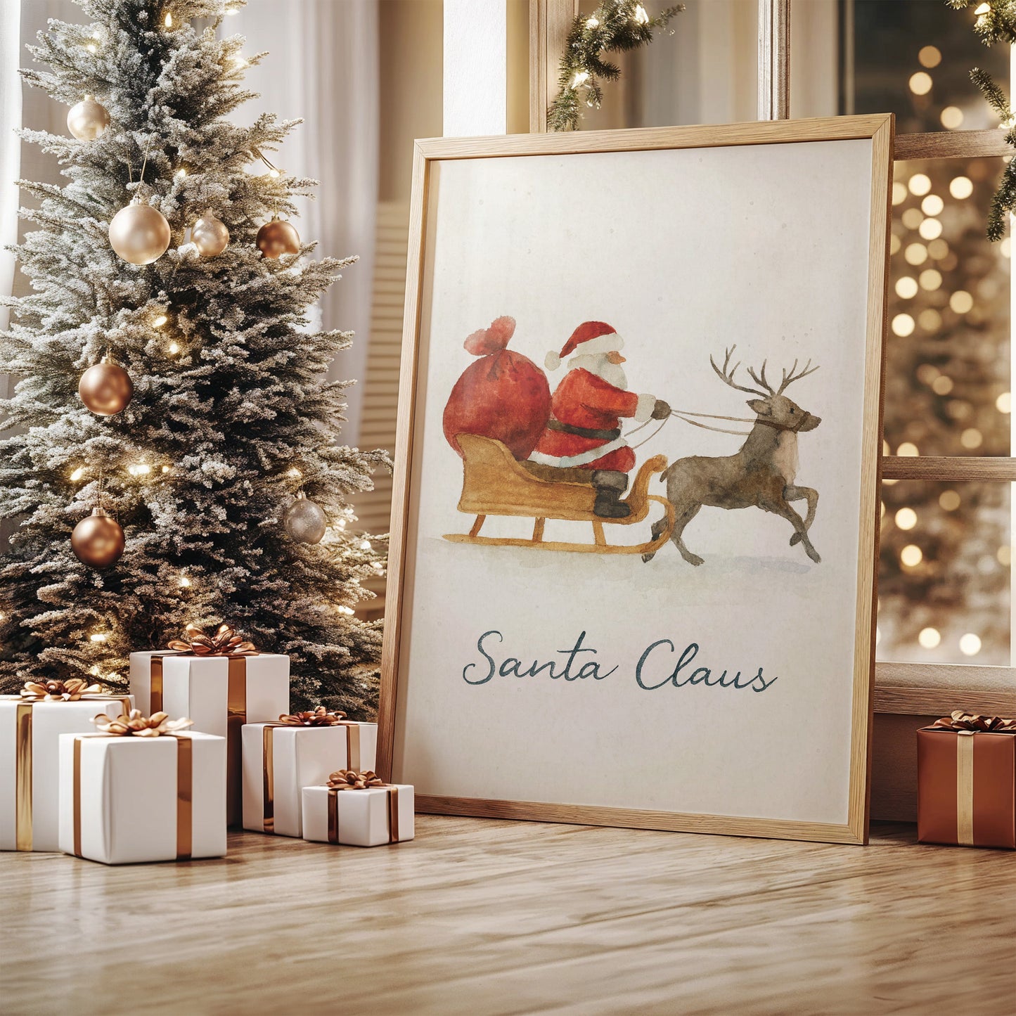 Watercolor Journey On Christmas Eve
