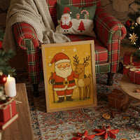 Vintage Holiday Friends Await Morning