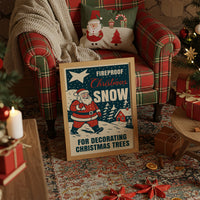 Vintage Holiday Through Snowy Pines