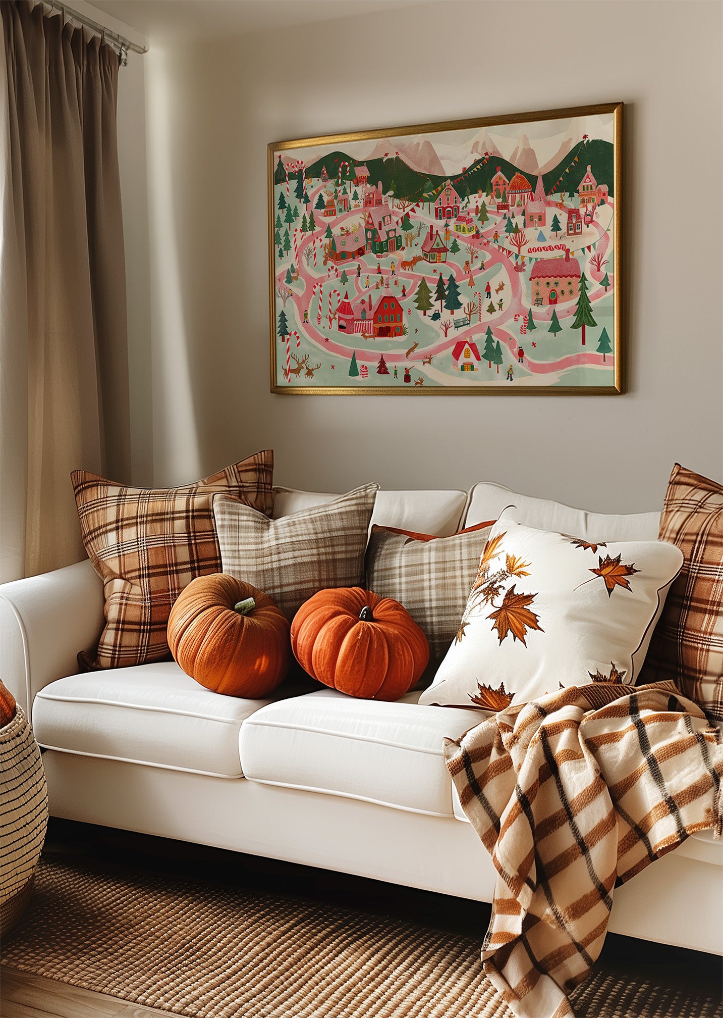 Festive Village Trails Wind Home