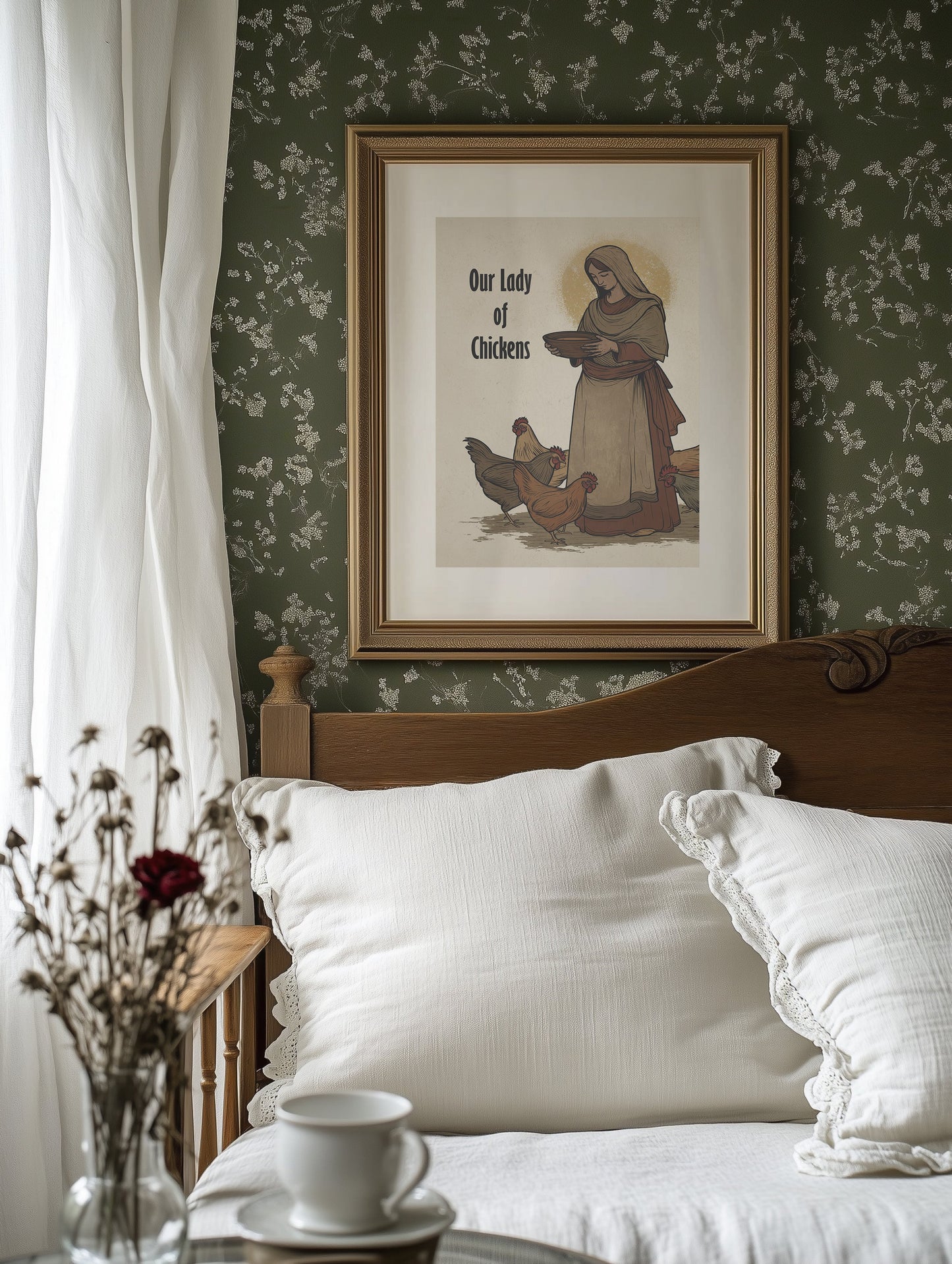 Sacred Hens And Rustic Charm