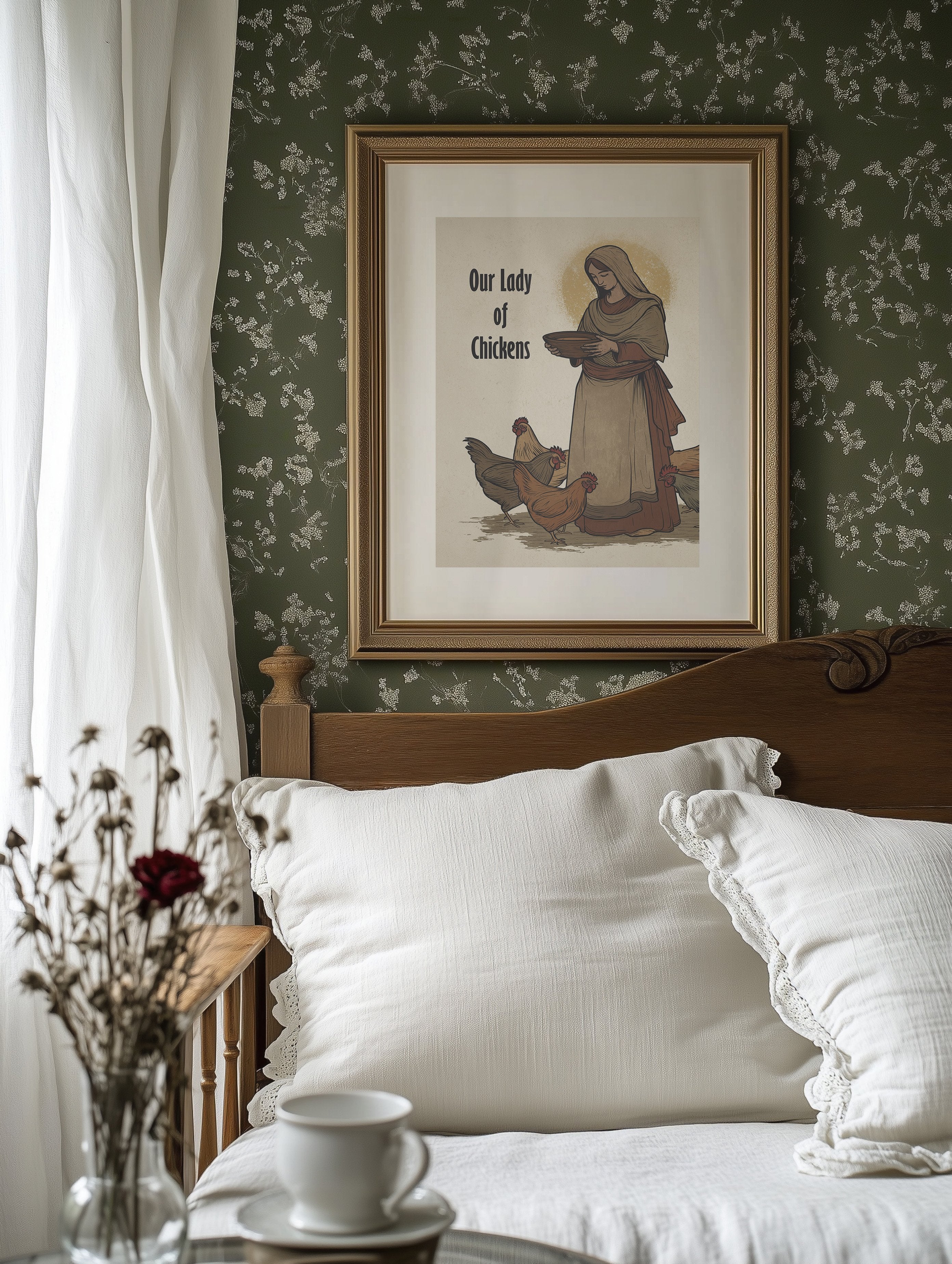 Sacred Hens And Rustic Charm