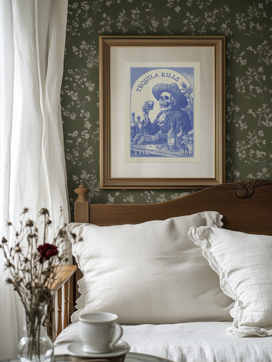 Saloon Blues In Cobalt Ink