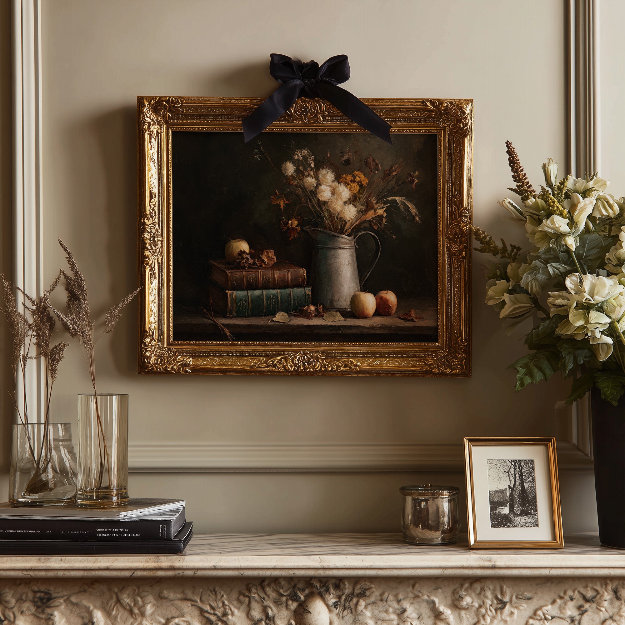 Scholarly Treasures Among Autumn Blooms